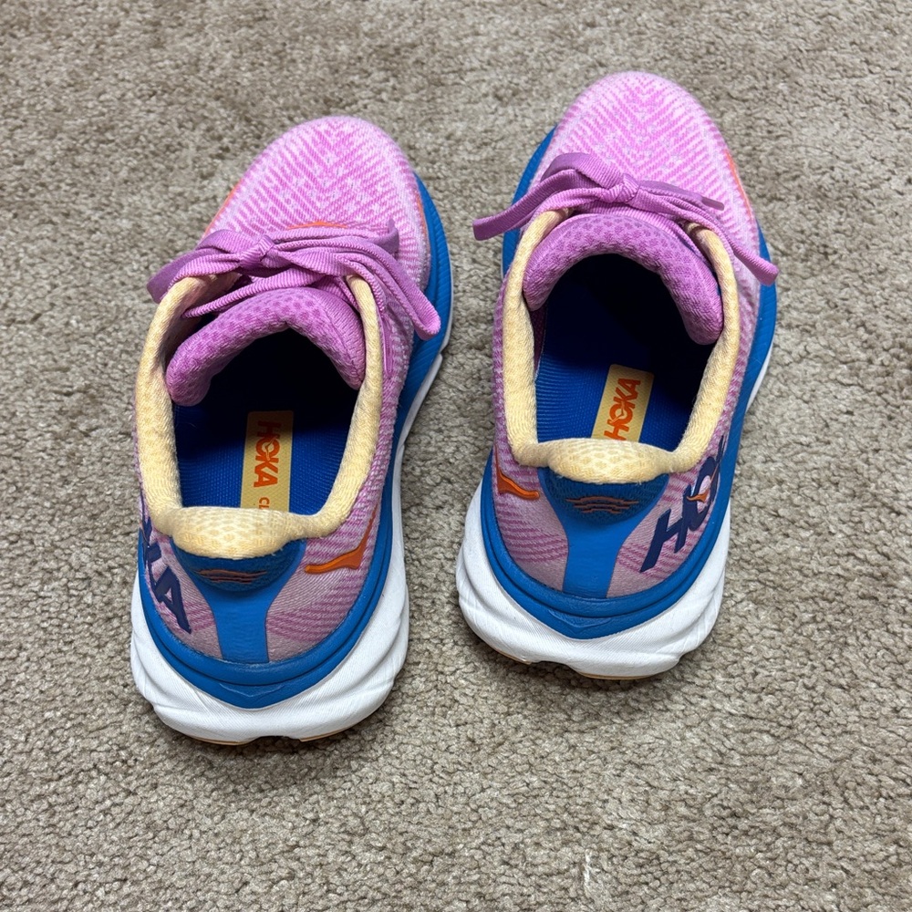 Hoka Pink and Blue Athletic Shoes - Picture 3 of 6